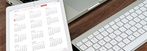 Kalendernutzung Tablett